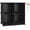 Black, variant on Cube Storage Organizer 4-cube Modular Book Shelf Transparent White for Bedroom Living Room Office