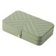 thumbnail image 1 of Estuche organizador de joyas de cuero sintético, portátil, ideal para regalar o para viajes. Verde, 1 of 9
