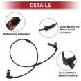 thumbnail image 4 of Sensor de Velocidad de Rueda ABS Unique Bargains Sensor ABS Sistema de Frenos Antibloqueo para Mercedes-Benz CLS550 2016-2018 No.2129053303, 4 of 7