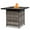 Type B, variant on 2-in-1 Gas Fire Pit Table, SYNGAR 28 inch Outdoor Table W/ Propane Fire Pit, 50,000 BTU Propane Fire Pit Table W/ Lid & Lava Rock, Auto-Ignition Gas Fire Pit for Garden, Patio, Backyard, Black, D4254