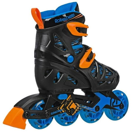Photo 1 of Roller Derby Tracer Kids' Adjustable Inline Skate - Black/Blue S (12-1)