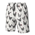 thumbnail image 6 of Uemuo Funny Chicken Pattern Men's Swim Trunks Hawaiian Beach Bathing Suit Swimsuits Beach Quick-Dry Shorts with Pockets-3X-Large, 6 of 9