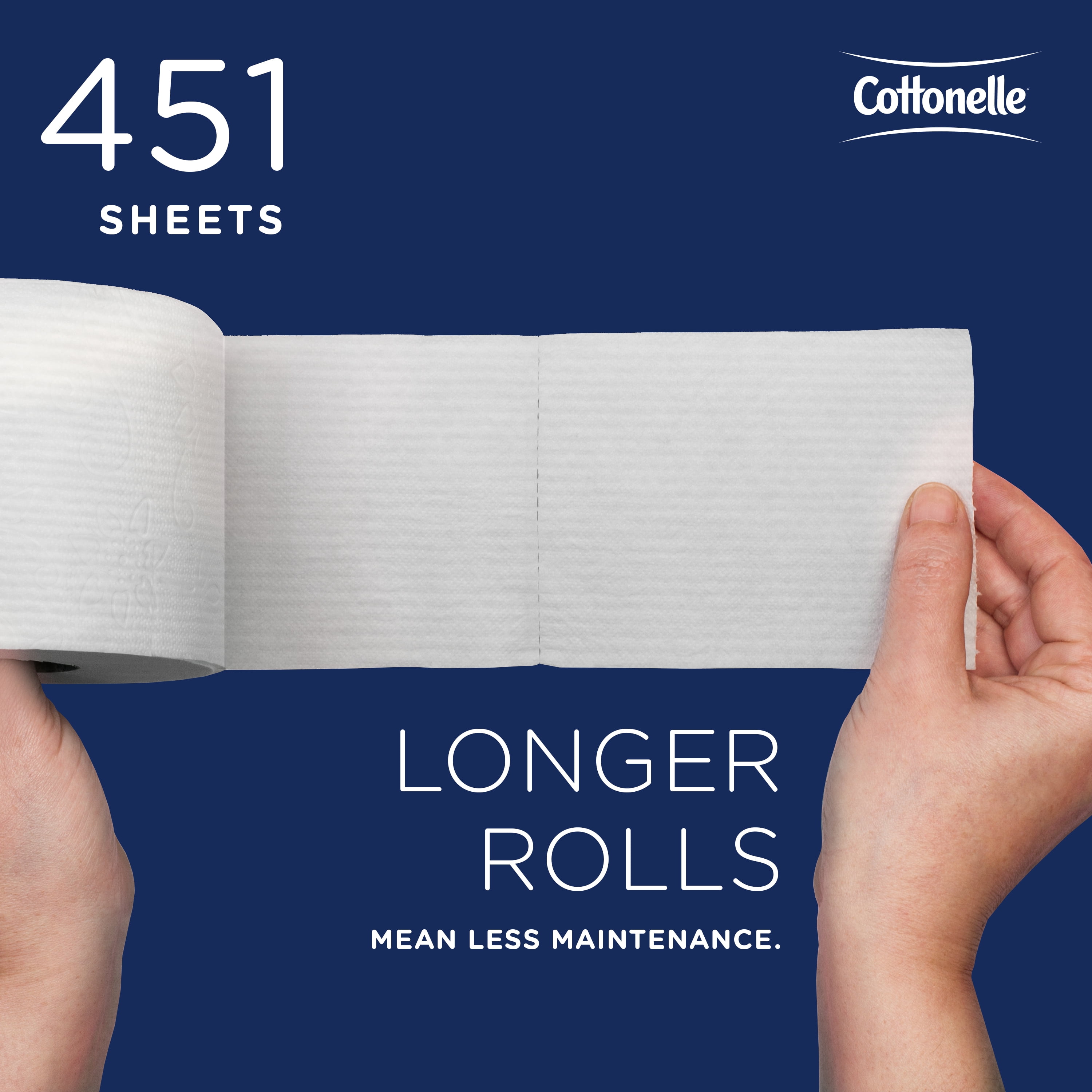 Cottonelle Professional Standard Roll Toilet Paper, Bulk (13135), 2-Ply, White, Compact for Easy Storage (20 Rolls of 451 Sheets, 9,020 Sheet Total)