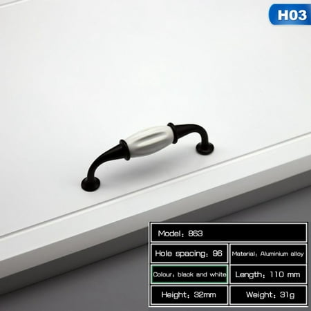 Kaboer White Ceramic Door Handles European Antique Furniture