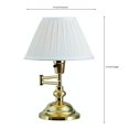 thumbnail image 3 of Kenroy Home 30163 Classic Swing Arm Desk Lamp- Polished Brass Finish, 3 of 3