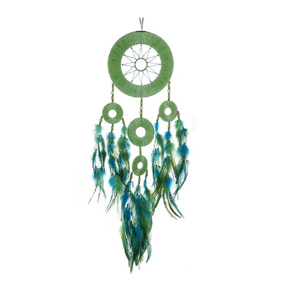 ZPAQI Ethnic Hanging Dreamcatchers with Beaded Feathered Embellishments Wall Decors
