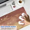 thumbnail image 4 of Large Desk Mat & Mouse Pad - Pink Gold Marble, Laptop Protector, Cute Pink Desk Accessories (31.5x11.8in), 4 of 7