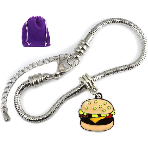 Bracelet Hamburger Bijoux - Bijoux Alimentaires et Breloque Alimentaire