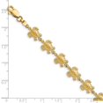 thumbnail image 3 of 14K Yellow Gold bracelet Fancy 7.25 in 8 mm Swimming Sea Turtle, 3 of 3