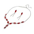 thumbnail image 1 of LYMAYTER Women Earrings 3Pcs/Set Necklace and Earring Set - Shiny Geometric, Faux Crystal, 1 of 7