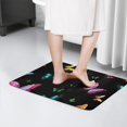 thumbnail image 4 of Black Pink Blue Butterfly Flannel Non Slip Door Rugs,Washable Door Mats Indoor,Decorative Door Mats,Dirt-Resistant and Absorbent Doormat for Entrance,Bedroom,Kitchen,Bathroom,31.5"x17", 4 of 4