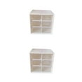 thumbnail image 2 of relayinert Plastic Functional And Stylish Jiugongge Storage Drawer - Easy Access With Multiple Colors Off white Six Palaces Grid 2Set, 2 of 6