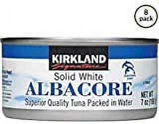 KS Superior Quality Solid White Albacore Tuna Cans - 8 Pack (7 oz.)