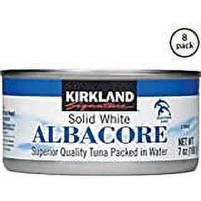 Kirkland Signature Albacore Solid White Tuna in Water, 7 Ounce (8 Pack) (2 Pack