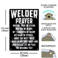 thumbnail image 2 of Welder Prayer Welding Sign Metal Tin Sign, The Welding Test Poster for Home Office Garden Bars Pub Man Cave Wall Decor Plaque Sign 12x8 Inch, 2 of 4