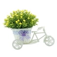 thumbnail image 2 of Cesta de flores contenedor triciclo contenedor de flores duradero planta en maceta simulada Amarillo, 2 of 9