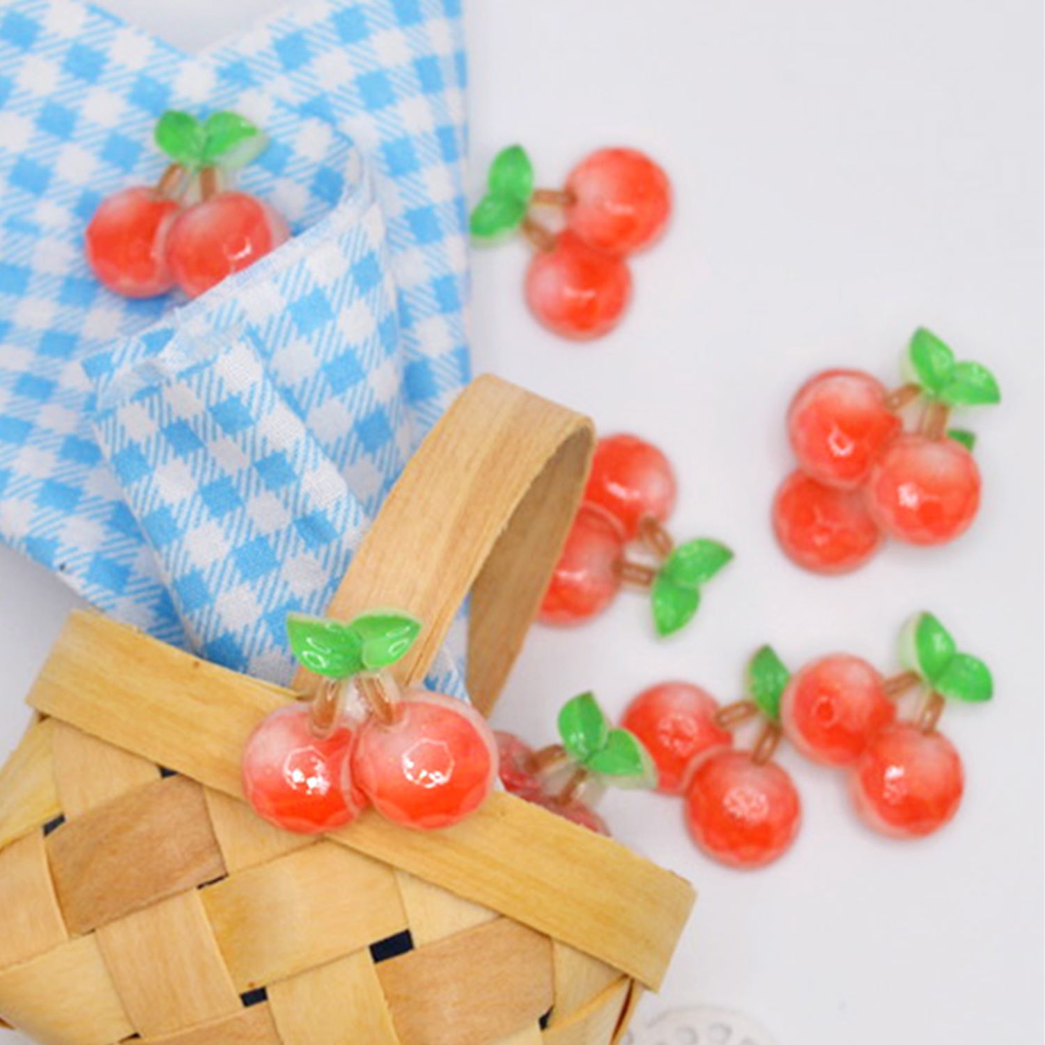 (2 pack) Dress It Up Buttons, Cherries, Sewing Fasteners, 6 Pieces