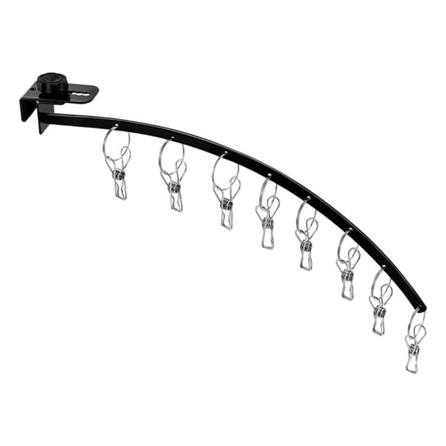 Functional Windproof Sock Clip Clothesline Portable Folding Sock Rack Underwear Clothesline Rack Balcony Travel Versatile Clothes Clip Drying Organizer