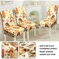 thumbnail image 4 of Fall Thanksgiving Chair Covers Set of 6, Cute Gnome Maple Leaf Dining Chair Protectors, Elastic Removable Washable Dining Chair Covers for Fall Thanksgiving Kitchen Dining Room Holiday Decor, 4 of 6