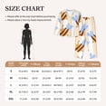 thumbnail image 4 of Pofeuu A Bee Print Womens Pajamas Set Long Sleeve Sleepwear Button Down Nightwear Soft Pj Lounge Sets Button Down Pajamas Women-Medium, 4 of 7