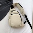 thumbnail image 1 of Bolso de pecho para mujer con correas ajustables, mochila ligera, mochila suave, 1 of 9