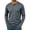 Gray, variant on hoksml Men's Waffle Knit Long Sleeve Henley T-Shirt, 3 Button Notch Neck Slim Cut Breathable Casual Top in Solid Colors