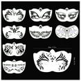 thumbnail image 3 of 28 Pcs Face Painting Stencils Set,Happon Reusable Face Paint Templates, Body Painting Stencils,Reusable Soft Tattoo Stencils for Kids Party Art Painting, 3 of 7