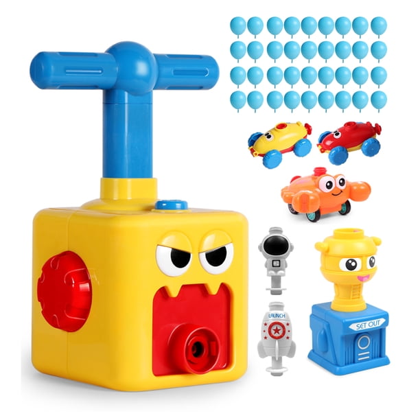 Vehículo impulsado por aire, globo, coche de lanzamiento, coche de carreras, juguete educativo STEM Abanopi 36PCS Globo / Monstruo