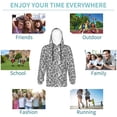 thumbnail image 5 of Lsque Weave Geometric Patten Youth Hoodie Sweatshirt Pullover with Kangaroo Pocket Boys and Girls Hoodie Warm Hoodie for Kids-Medium, 5 of 6