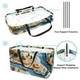 thumbnail image 4 of Map section Large Capacity Reusable Foldable Decorative Box Storage Bin Oxford Cloth Shopping Bags, 4 of 7