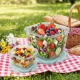 thumbnail image 2 of Pethiy Glass Food Storage Containers with Airtight Lids, 2-Pack (160ml & 750ml) - Microwave & Dishwasher Safe, BPA-Free Leak-Proof Meal Prep Jars for Picnics, Baby Food & Salads, 2 of 7
