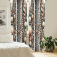 thumbnail image 4 of Ambesonne Coastal Curtains 2 Panel Set, Jumble Starfish Coral Art, Pair of - 28" x 63", Sea Blue Pale Salmon, 4 of 4