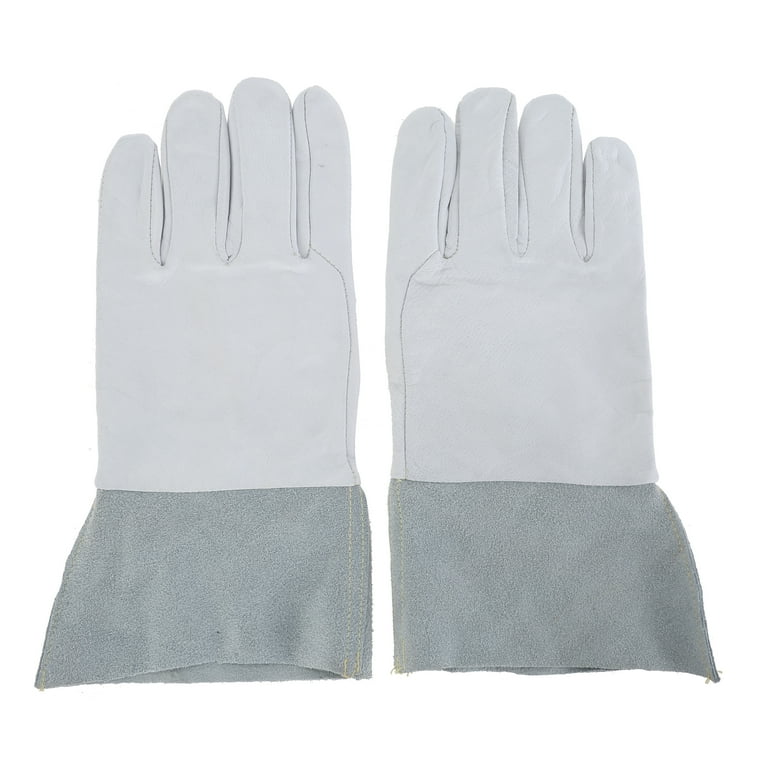 Hyper Tough 12 Inch MIG Welding Gloves Goatskin Leather Cuff