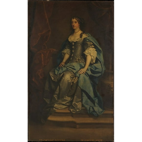 Barbara Villiers (1640 1709), Duchesse de Cleveland Affiche Imprimée par Atelier de Sir Peter Lely (britannique, après 1670) (18 x 24)