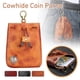 thumbnail image 3 of Medieval Waist Bag Real Leather Purse Pouch Vintage Drawstring Coin Purse Jewelry Money Wallet Renaissance Accessory, 3 of 5