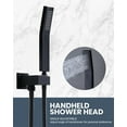 thumbnail image 5 of Wowow Single Handle 2-Spray Shower Faucet 1.8 GPM with 10 in. Square Shower Head and Adjustable Heads in Black, 5 of 8