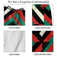 thumbnail image 4 of luoweisi Men's Beach Shorts Quick Dry Swim Trunks with Mesh Lining Geometry L, 4 of 5