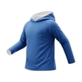 thumbnail image 3 of OGLCCG Teens Boys UPF 50+ Rash Guard Hoodie Kids UV Sun Protection Long Sleeve Shirt for Fishing Outdoor Beach Camping Shirts 5-15 Years, 3 of 5