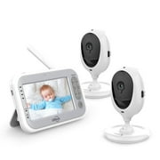 LBtech Video Baby Monitor 4.3" LCD Auto Night Vision Two Cameras, 2 Piece