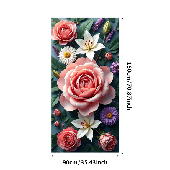 LUUFILx Floral Butterfly Backdrop Banner for Party Event Backdrop Photography Studio Decoration Photoshoot Wedding Garden Celebration Outdoor Background