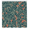 thumbnail image 3 of Ambesonne Feather Shower Curtain, Modern, 69"Wx70"L, Black Scarlet Cream, 3 of 3