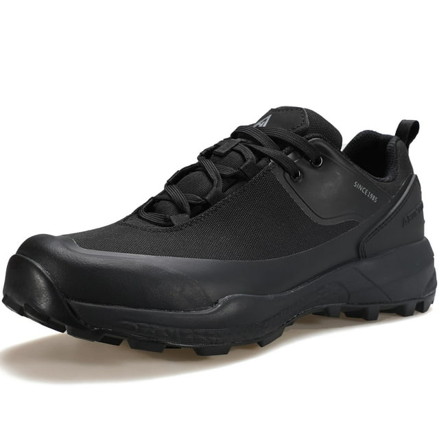 Zapatillas de senderismo HUMTTO impermeables para hombre, color negro