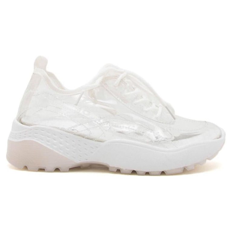 DD✩.*˚ Eight-Eighteen Women's HOT Lace-up Transparent Clear/Black