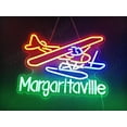 thumbnail image 4 of Queen Sense 16"x11" Jimmy Buffetts Margaritavilles Airplane LED Neon Sign for Wall Decor Dimmable USB Powered LED Light W116JBMOA-5VLED, 4 of 5