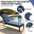 thumbnail image 5 of Crestlive Products Set of 2 Outdoor Chaise Lounge Cushion, Waterproof Recliner Cushion 80" x 23", Navy Blue, 5 of 8