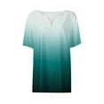 thumbnail image 5 of Trendy Summer Tops For Women 2026 Womens Tops Dressy Casual 3/4 Sleeve Blouses For Women Dressy Casual Short Sleeve T Shirts For Women Cotton, 5 of 5