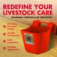 thumbnail image 2 of Little Giant 12 Quart Mountable Livestock & Pet Hook Over Feeder, Red, 2 of 8