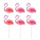 thumbnail image 1 of KAKOWELY 10 piezas de adornos para tartas de flamencos hawaianos en 3D, palillos para tartas, decoración para fiestas tropicales de verano en Hawái., 1 of 5