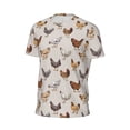 thumbnail image 6 of Wukai Various Chicken Print Men's Short-Sleeved Mesh T-Shirt,Quick-Dry Short Sleeve Workout T-Shirt-X-Small, 6 of 8