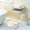 Beige, variant on Soap Dish With Drainage - Soap Holder Stand for Bathroom Kitchen - Self Draining Soap Box - Plastic Soap Tray for Shower Counter - Sponge Stand - Hand Soap Saver - Non Slip Soap Container